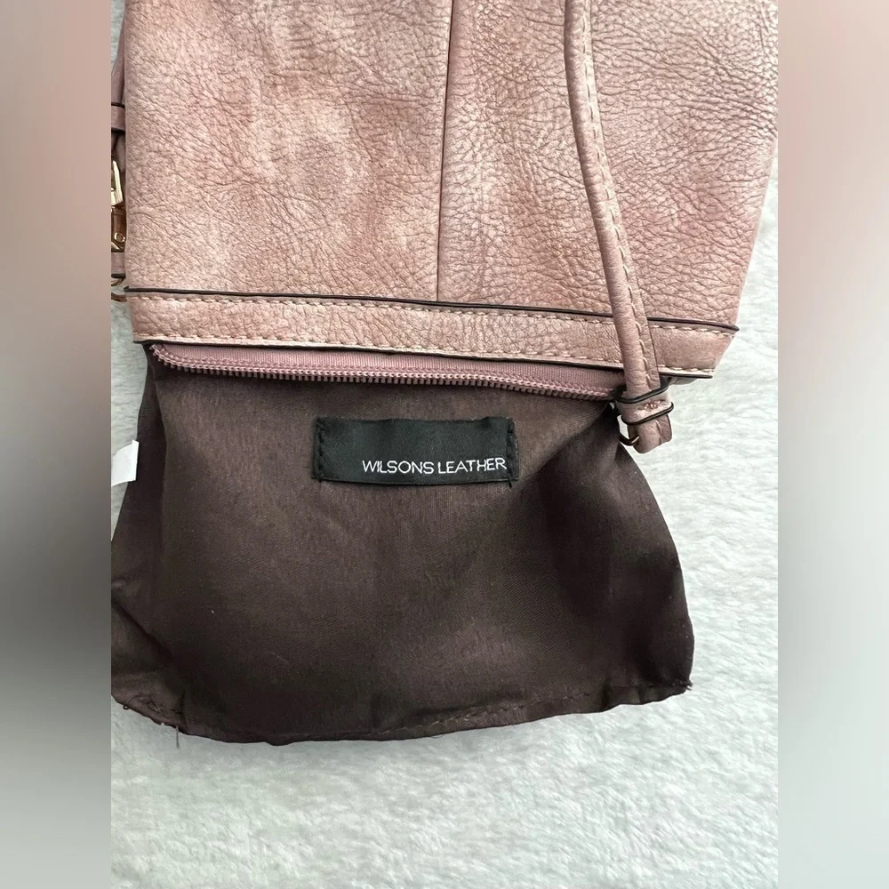 Wilsons Leather Cashwrap Pale Pink Wristlet